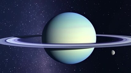 Wall Mural - planet uranus, solar system in space