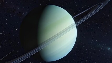 Wall Mural - planet uranus, solar system in space