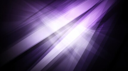 Poster - Abstract purple and white design with diagonal lines.