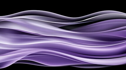 Poster - Abstract purple and white flowing fabric design.