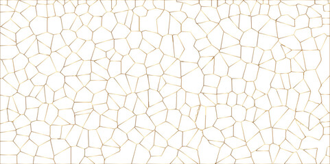 Poster - Abstract golden hexagon graphic ornament. arabian Stylish Seamless pattern on white background. Creative design. Design for book, notebook and calendar covers. high quality textile design, vector .	