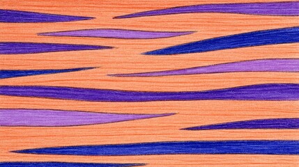 Poster - Fiery Sunset Stripes Abstract - Abstract artwork depicting a fiery sunset. Symbolizes warmth, energy, transition, peace, and vibrancy