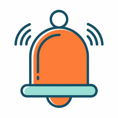 Fototapete - Illustration of a notification bell