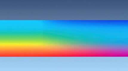 Poster - Colorful minimal rainbow gradient stripe design art digital creation modern aesthetic horizontal view