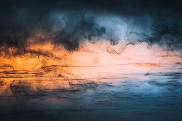Poster - Abstract smoke art ethereal color display
