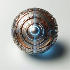 Abstract AI spiral object design	