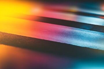 Poster - Abstract light layers form dreamy stairs