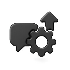 Poster - Dark Gray Metal Gear Communication Upgrade Icon