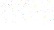 © AIDIN - colorful fairy unicorn confetti rain isolated on transparent background,png birthday party and anniversary celebration overlay design element