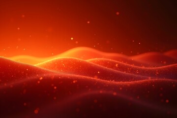 Fototapete - Abstract background with orange red color and linear wave pattern gradient