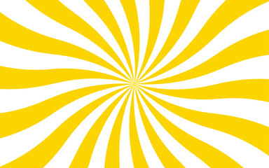 Poster - Abstract radial burst background with alternating red and white curved stripes central focal point. Dynamic spiral effect reminiscent of retro candy swirls or vintage sunburst posters. 