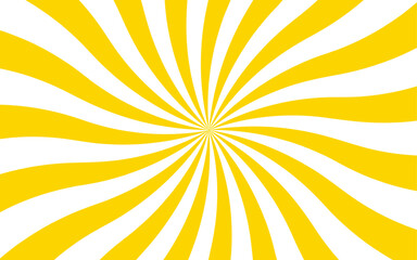 Poster - Abstract radial burst background with alternating red and white curved stripes central focal point. Dynamic spiral effect reminiscent of retro candy swirls or vintage sunburst posters. 