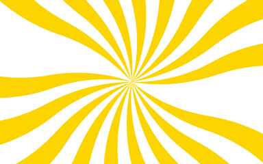 Poster - Abstract radial burst background with alternating red and white curved stripes central focal point. Dynamic spiral effect reminiscent of retro candy swirls or vintage sunburst posters. 