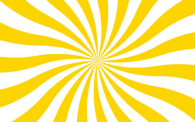 Poster - Abstract radial burst background with alternating red and white curved stripes central focal point. Dynamic spiral effect reminiscent of retro candy swirls or vintage sunburst posters. 