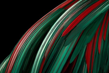 Poster - Abstract colored shapes on dark background