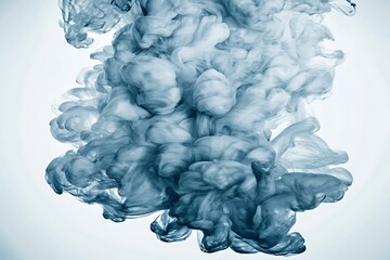 Poster - Blue ink cloud underwater artistic shot