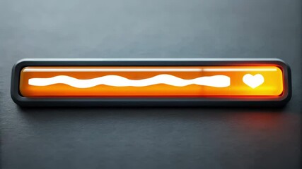 Poster - A glowing progress bar visualizing content reach in a digital context., for influencer marketing and content creation.