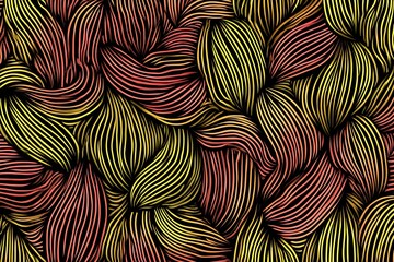 Poster - Curved flowing lines of color