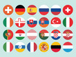 © Jannatul - Flags Circles Collection Design with National Colors on Light Blue