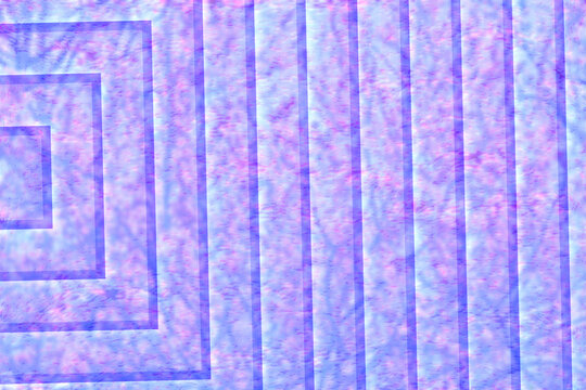 Diverging squares.Purple pink lines abstract background