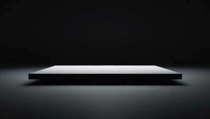 Poster - Dark abstract concrete wall background with space for mockup, product display, or banner design.
