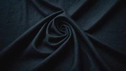 Poster - Close-up of black fabric texture on canvas for decorative background template