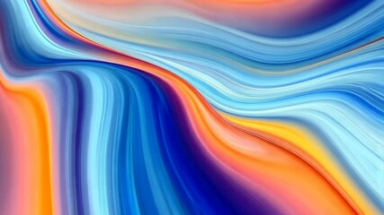 Poster - Vibrant abstract art piece featuring a beautiful interplay of colors and flowing lines.