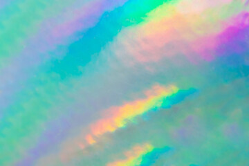 Wall Mural - holographic rainbow foil iridescent texture abstract hologram background