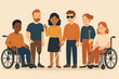 © Zarina - Group of people in wheelchairs.