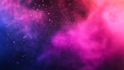 Wall Mural - Abstract Pink Purple Blue Smoke Powder Explosion Background