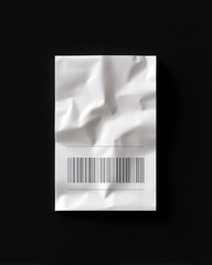 blank receipt paper, paper texture, crumpled receipt