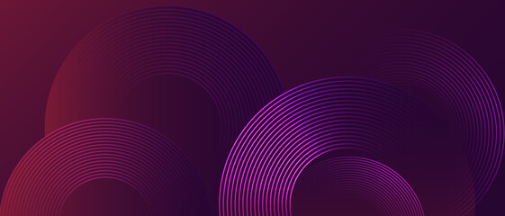 Aufkleber - Minimal abstract background with concentric circular lines