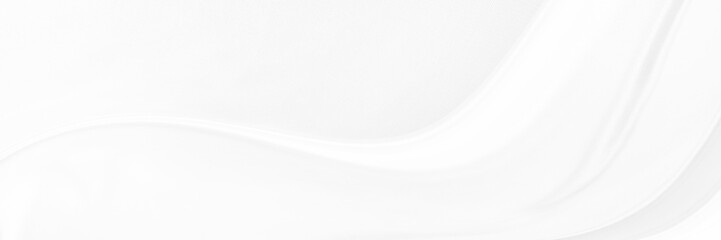 Poster - White gray satin texture that is white silver fabric silk panorama background with beautiful soft blur pattern natural.