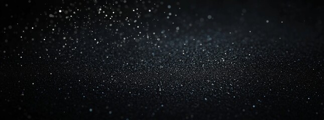 Wall Mural - Dark Background with Glowing Glitter Particles
