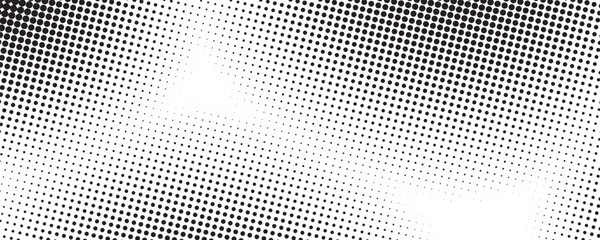 Leinwandbilder - Dotted gradient halftone background. Horizontal seamless dots pattern in pop art style.