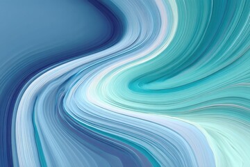 Poster - A captivating abstract background featuring flowing lines of cool blues and teals, creating a dynamic and visually stunning design that evokes fluidity and movement.