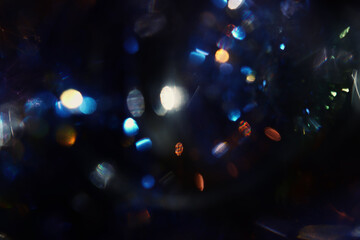 Wall Mural - background of dark lens flare lights. abstract image