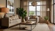 © Rahmat - Cozy living room with natural tones