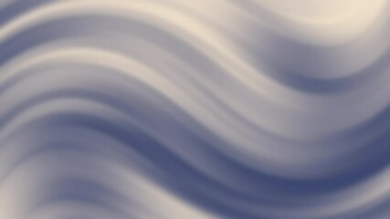 Poster - Soft cream and blue abstract waves create a smooth, flowing background design with a calming effect, Abstract texture Gradient motion Background animation.