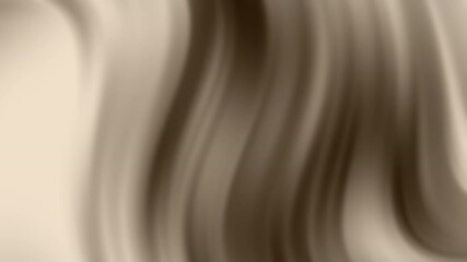 Poster - Smooth, flowing beige and brown abstract waves create a soft, calming background design, abstract texture gradient motion background animation.