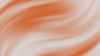 Poster - soft orange and white flowing abstract background with smooth gradient waves and a gentle motion eff