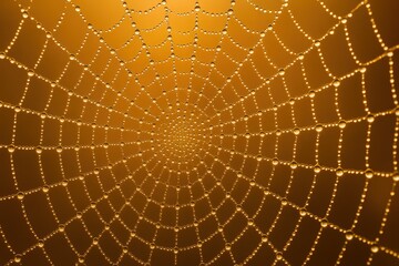 Poster - web of yellow lights forming circular pattern.