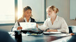 © Claytonon/peopleimages.com - Charts, review or business women with paperwork for meeting for finance, feedback or budget. Data analysis, documents or financial advisors in office for accounting graphs, teamwork or performance