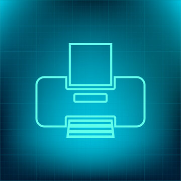 Vector icon on a blue background with a gradient