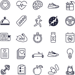 health and fitness icon set a comprehensive collection of scalable icons perfect for branding websit