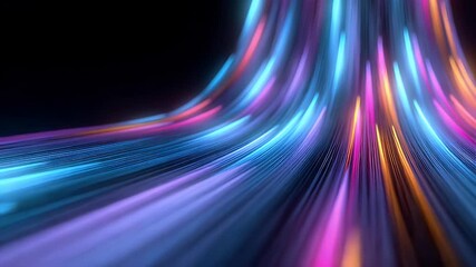Wall Mural - colorful flowing light patterns creating a dynamic abstract background with vibrant energy and movem