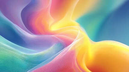 Poster - Psychedelic Montage Art Featuring Colorful Gradients and Abstract Lines Creating a Mesmerizing Visual Experience