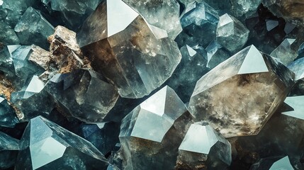 A crystal-inspired geometric pattern reflecting the beauty of minerals.