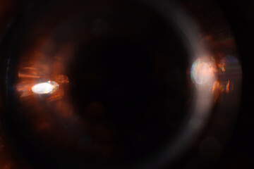 Wall Mural - background of dark lens flare lights. abstract image