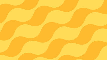 A bright yellow waves background. Yellow wavy stripes summer texture. Summer vibes yellow sunny illustration.